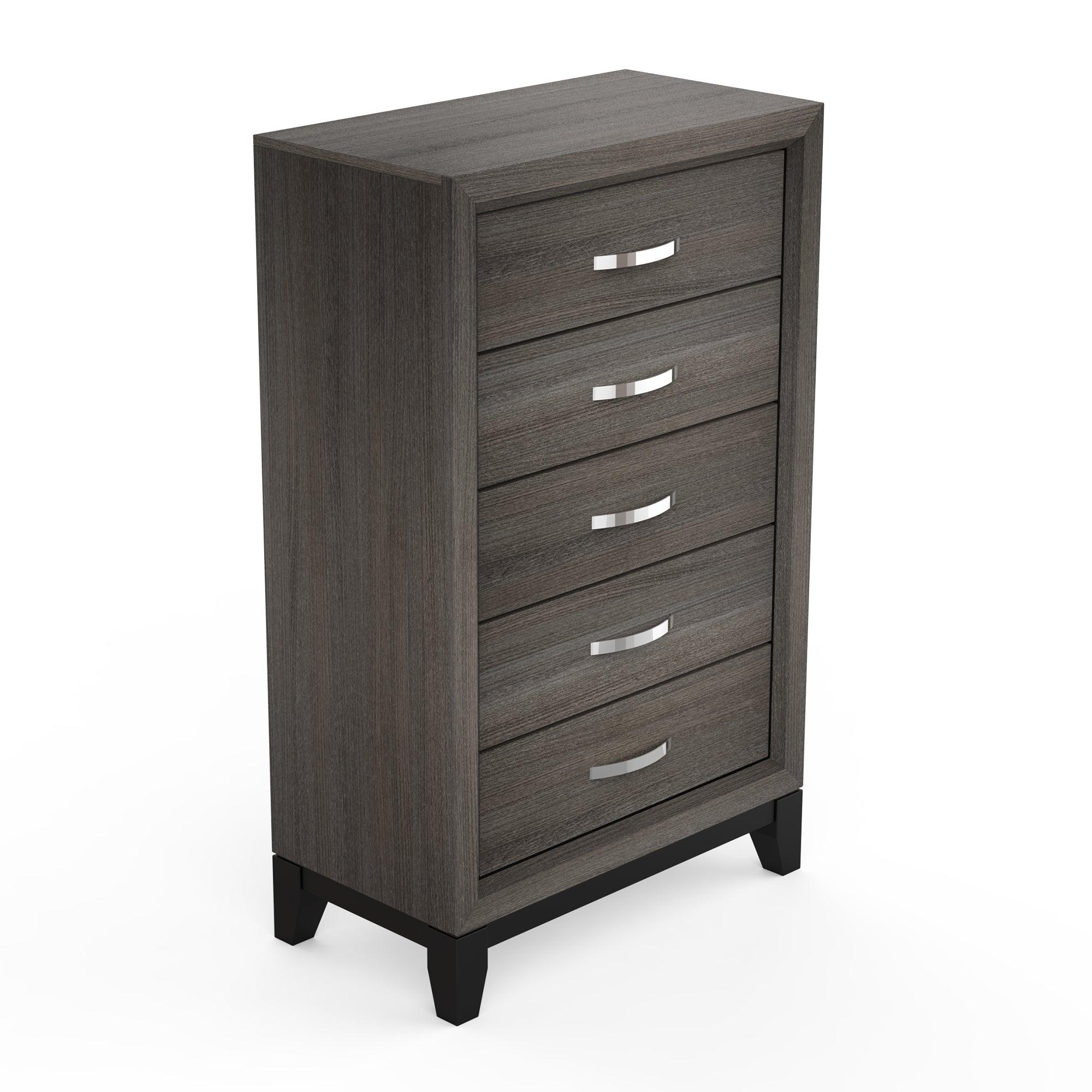 Modern 31-Inch 5-Drawer Chest for Bedroom & Living Room - Stylish Storage Solution for Clothes, Blankets, and Home Organization