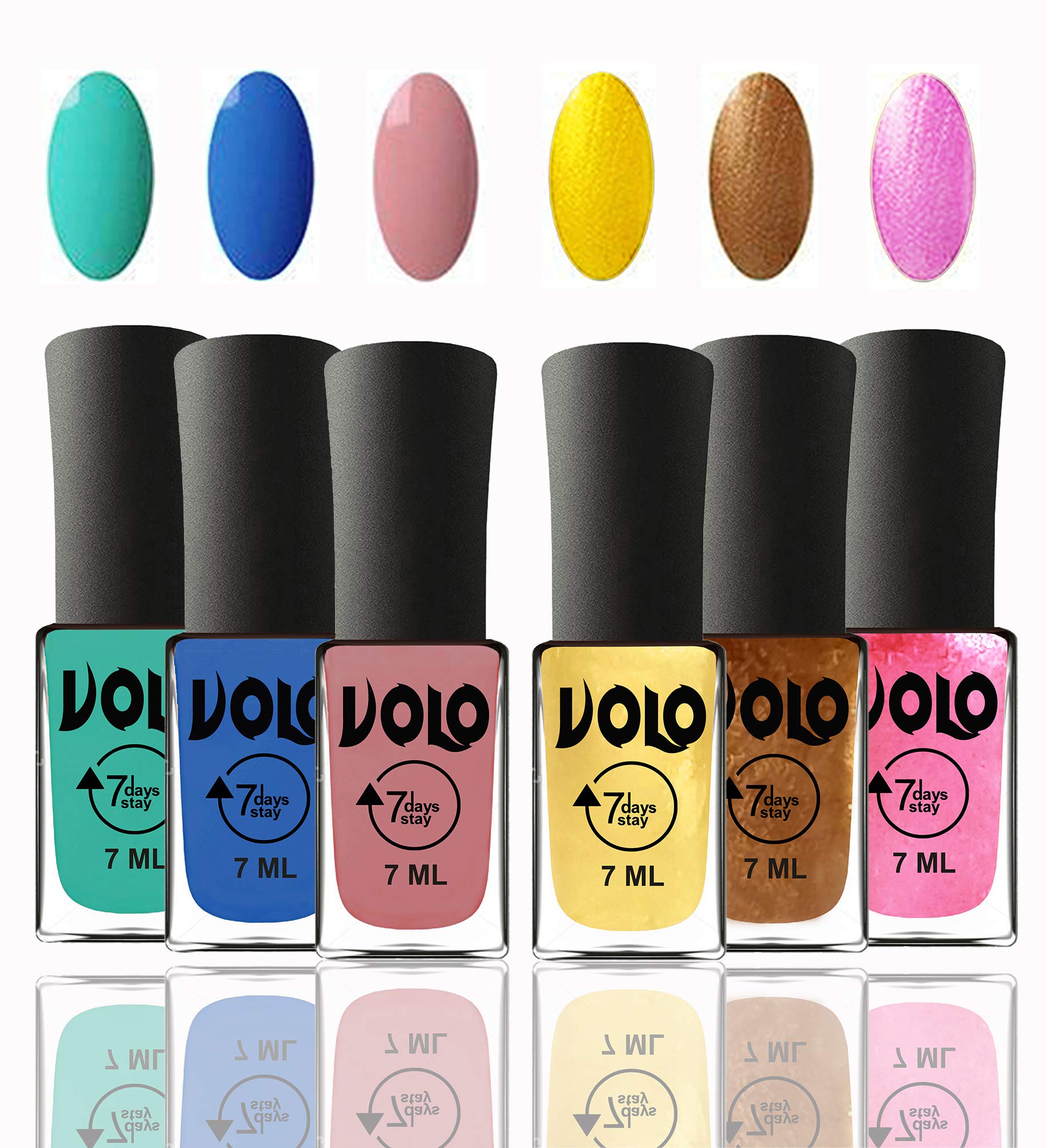 Volo 12-Piece Nail Polish Set - Long Lasting, Non-Toxic Gel Nail Polish Kit with 12 Unique Modern Colors for Women | Perfect for Manicures, Pedicures, Home Salon & Gift Giving