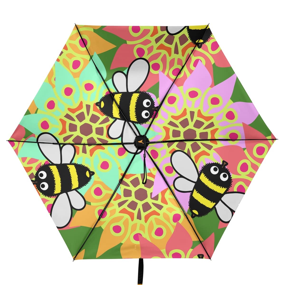 Sloth & Heart Windproof Compact Travel Umbrella - Waterproof Folding Parasol for Rain & Sun Protection - Perfect for Commuting, Hiking & Outdoor Adventures