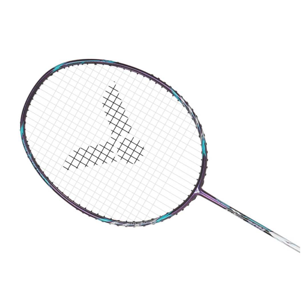 Victor Auraspeed 30H Strung Badminton Racket - Dark Purple | Lightweight Carbon Fiber Badminton Racquet for Advanced Players | Perfect for Singles & Doubles Tournaments, Training & Recreational Play