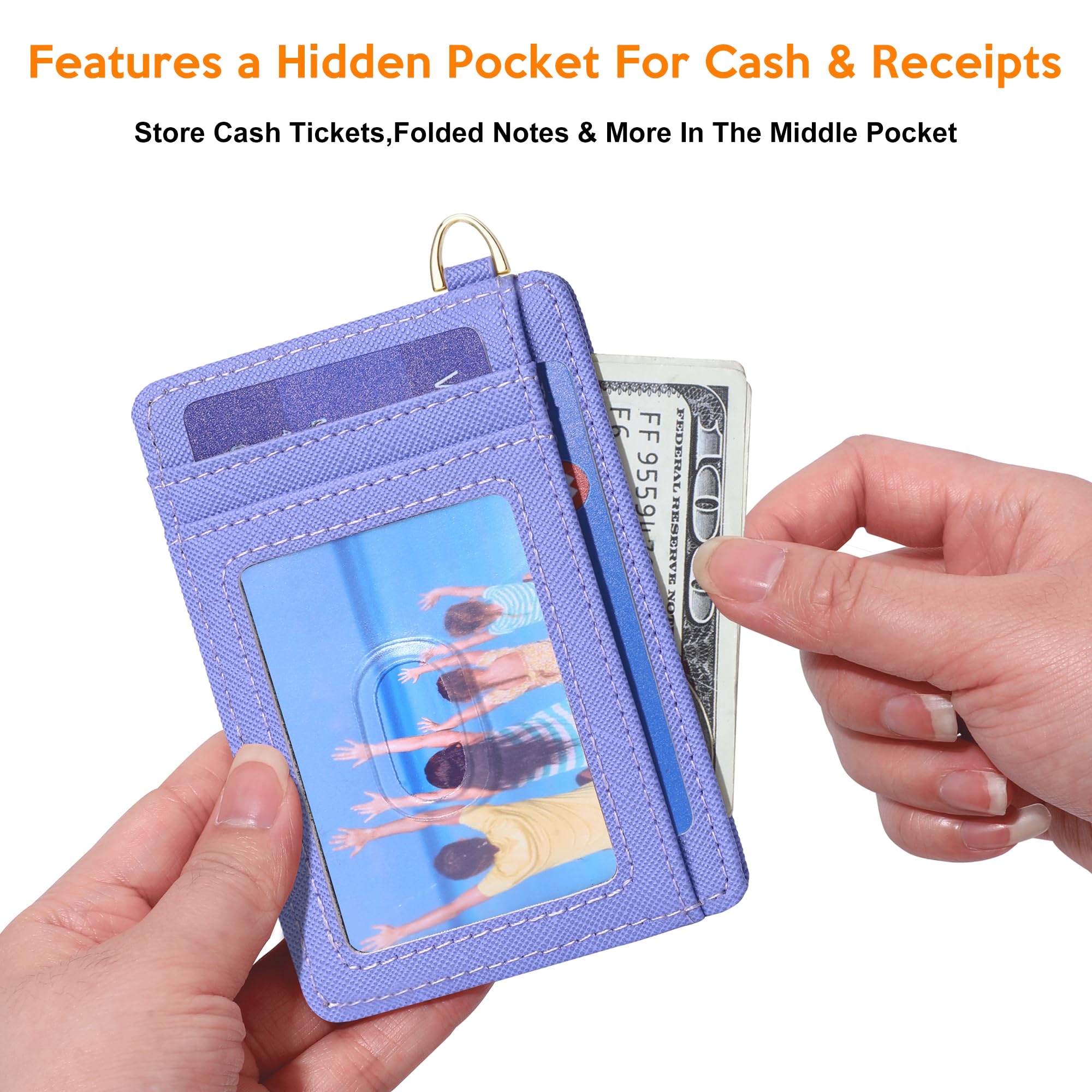 Slim RFID Blocking Credit Card Holder - Minimalist Front Pocket Wallet for Men & Women with ID Window | Compact Card Case for Travel, Business & Everyday Use