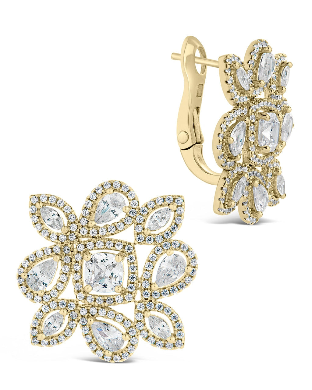 Kelsea CZ Statement Stud Earrings for Women - Sparkling Cubic Zirconia Fashion Jewelry - Perfect for Parties, Weddings & Everyday Elegance