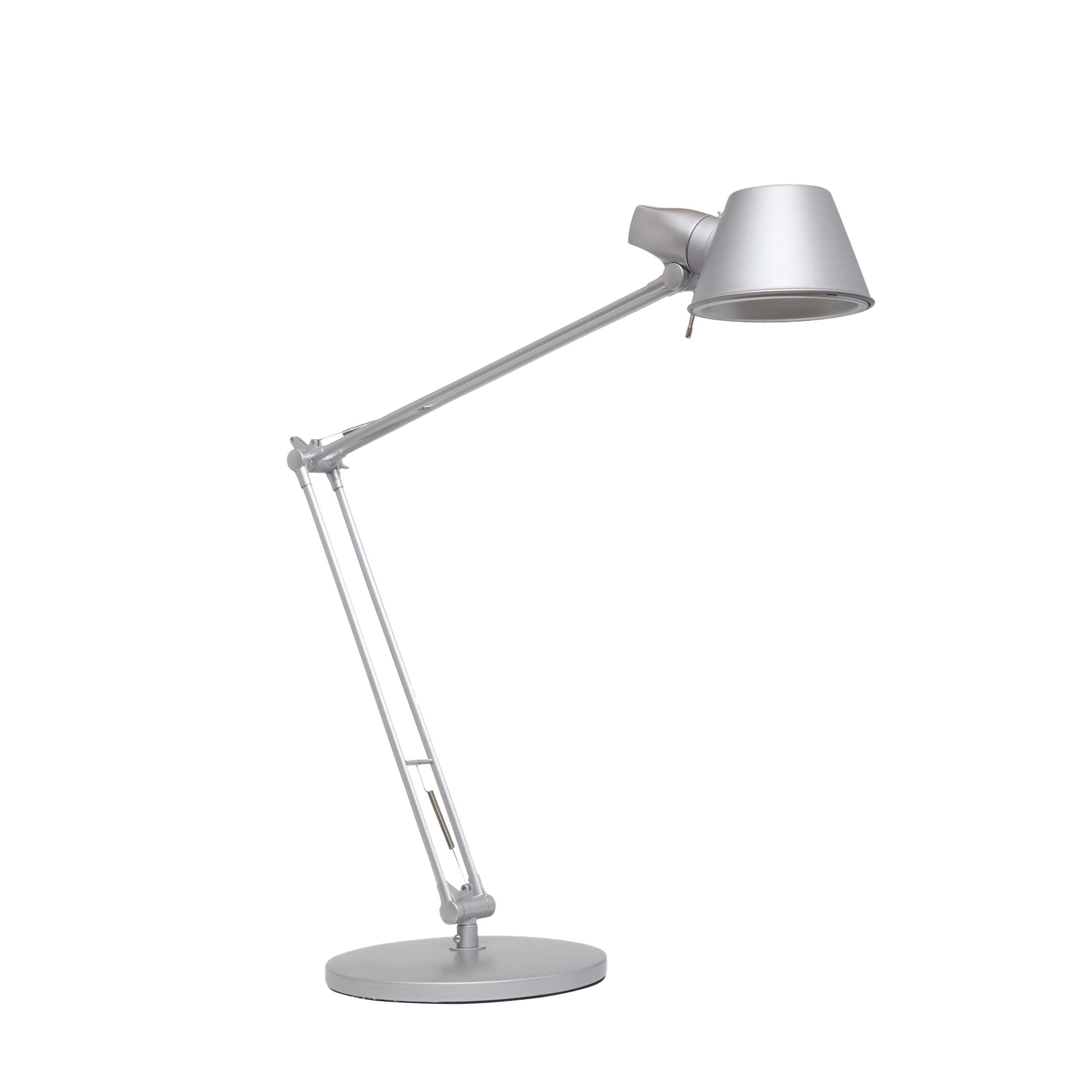 MAULrock LED Table Lamp - Adjustable Brightness & Color Temperature 3000K-6500K, Eye-Caring Office Desk Lamp for Home & Workspace, Silver Modern Design - Perfect for Reading, Studying & Nightstand Lighting