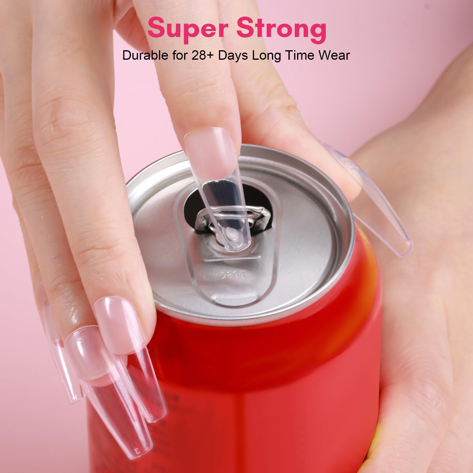 Makartt Super Strong Nail Glue for Acrylic Nails - 7ML 3-Pack Brush-On Adhesive | Quick-Drying, Long-Lasting False Nail Glue for Press-On Nails, DIY & Professional Use | Perfect for Nail Tips, Fake Nails & At-Home Manicures
