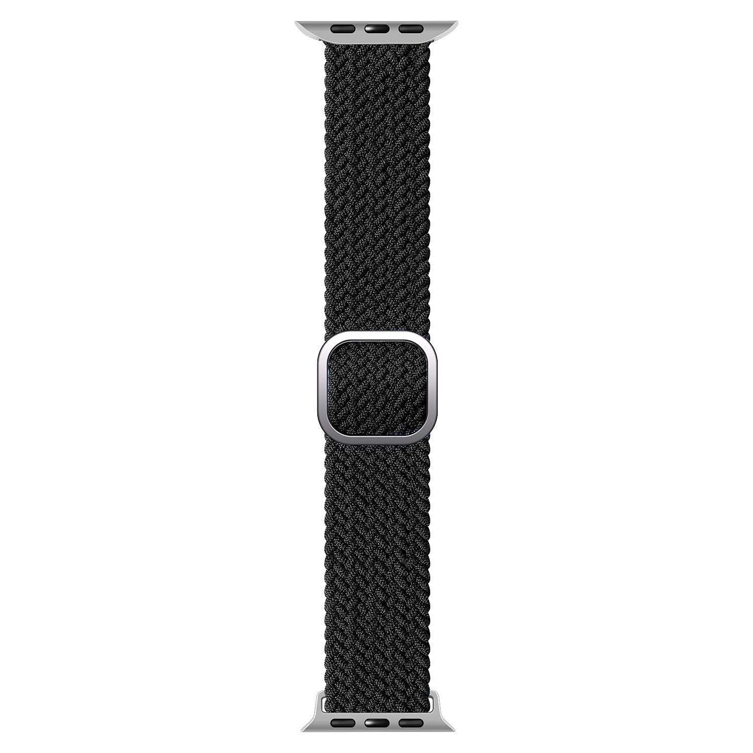 Stretchy Solo Loop Band for Apple Watch 45mm 44mm 42mm - Adjustable Nylon Braided Sport Strap Compatible with iWatch Series 7/6/5/4/3/2/1/SE - Perfect for Workouts, Running & Everyday Wear (Unisex for Men & Women)