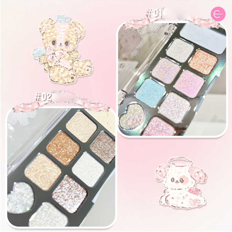 JILLLEEN 9 Color Fantasy Eyeshadow Palette - Highly Pigmented Makeup Palette for Women, Long Lasting Eye Shadow with Mirror - Perfect for Party, Date Night & Daily Makeup Looks