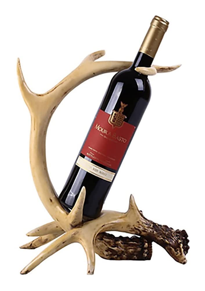 Antler-Shaped Resin Wine Rack - Tabletop Wine Bottle Holder & Storage Shelf for Kitchen, Pantry, Cabinet - Creative Home Decor for Wine Display & Organization (Perfect for Dining Room, Bar, or Gift Idea)