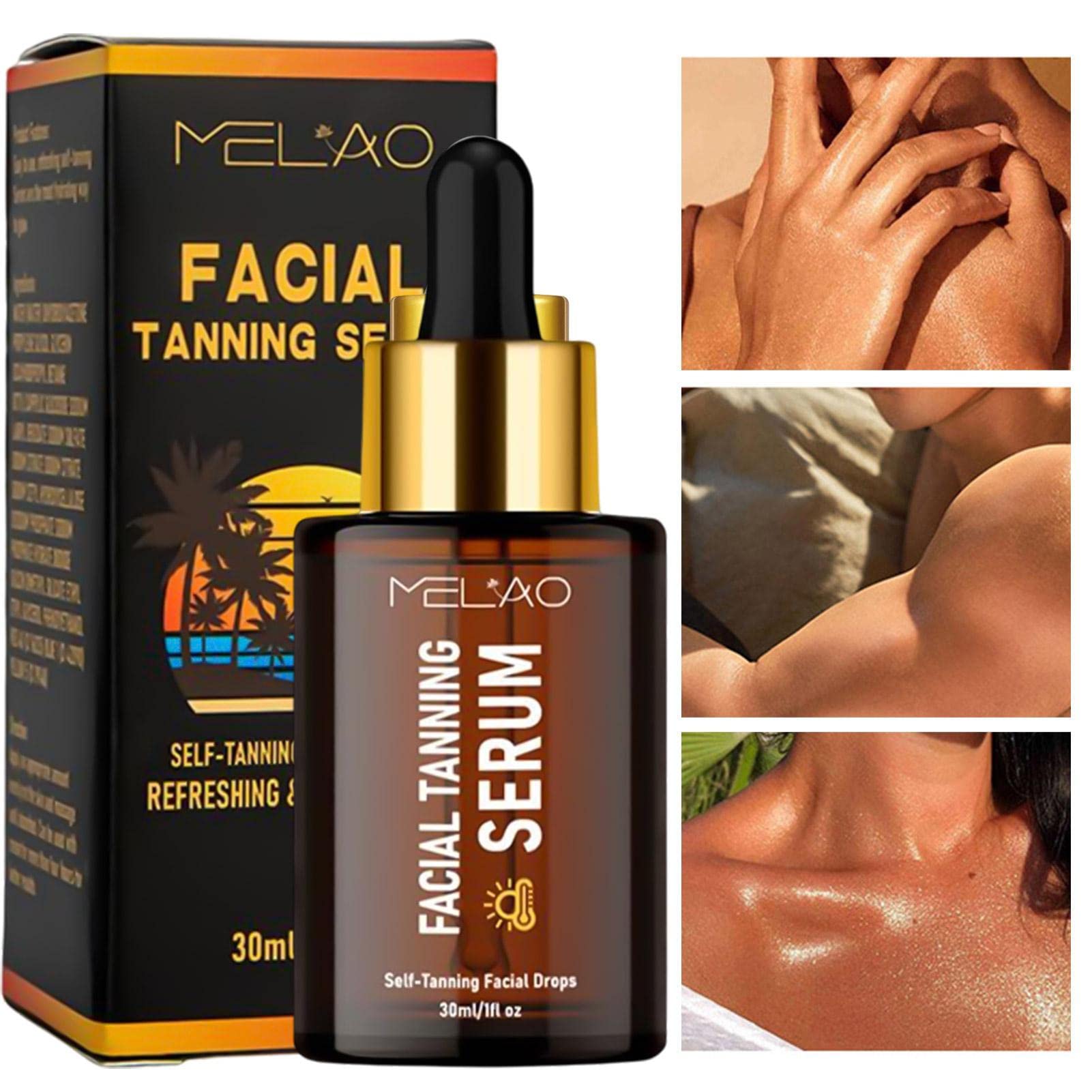 Self Tanning Drops for Face & Body - Natural Glow Bronzing Serum with Moisturizing Formula | Long Lasting Fake Tan Lotion by Ulapithi | Perfect for Sunless Tanning at Home, Pre-Vacation Prep & Everyday Radiance