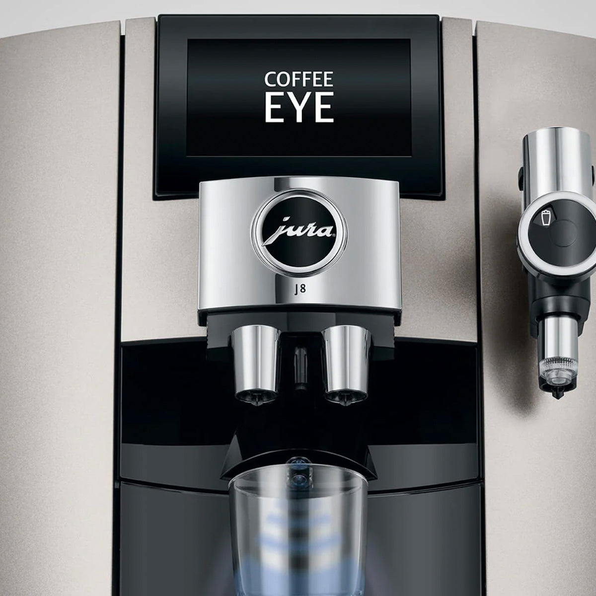 Jura J8 Automatic Espresso Machine in Midnight Silver - Premium Coffee Maker for Home & Office Use | Perfect for Espresso, Cappuccino & Latte Lovers