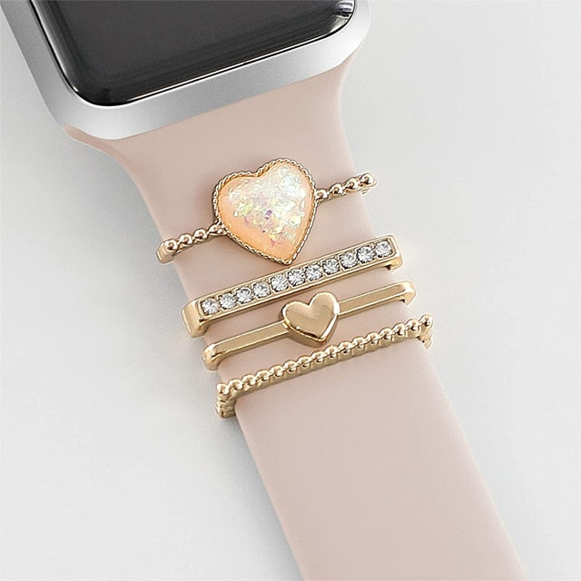 Elegant Watch Band Jewelry Charms - Stylish Decorative Accessories for Apple Watch, Fitbit & More | Perfect for Gifts, Parties & Everyday Wear