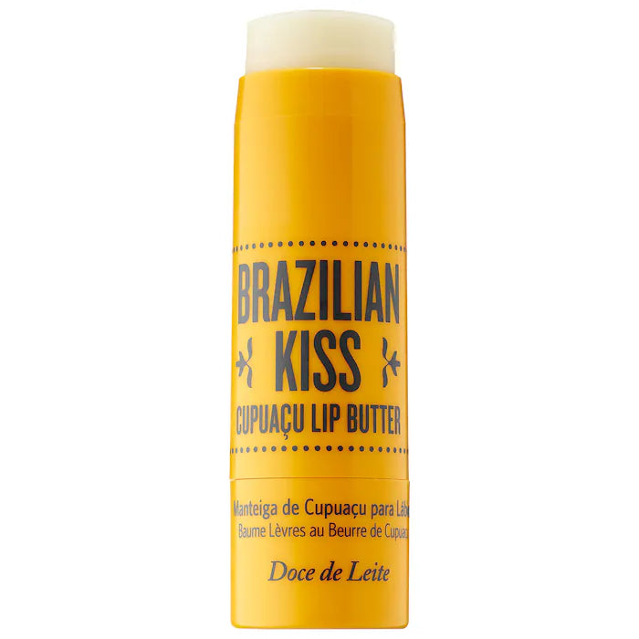 Brazilian Kiss Cupuaçu Lip Butter by Sol de Janeiro - Ultra Moisturizing & Nourishing for Soft, Smooth Lips - Perfect for Dry Skin & Winter Care