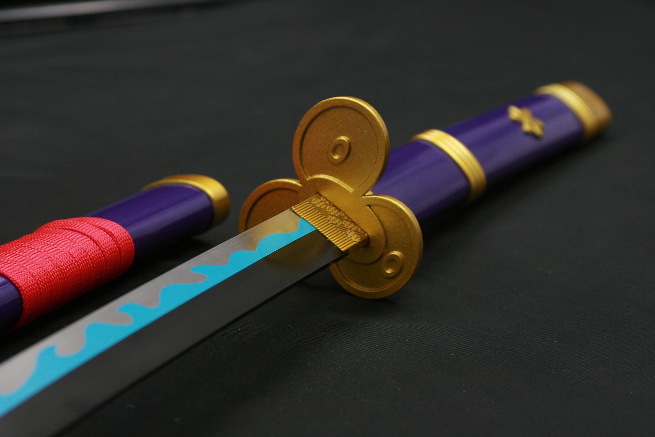 Premium Roronoa Zoro Yama Enma & Ame no Habakiri Replica Swords - Carbon Steel One Piece Anime Cosplay Props for Collectors & Fans - Perfect for Cosplay, Display, and Themed Events