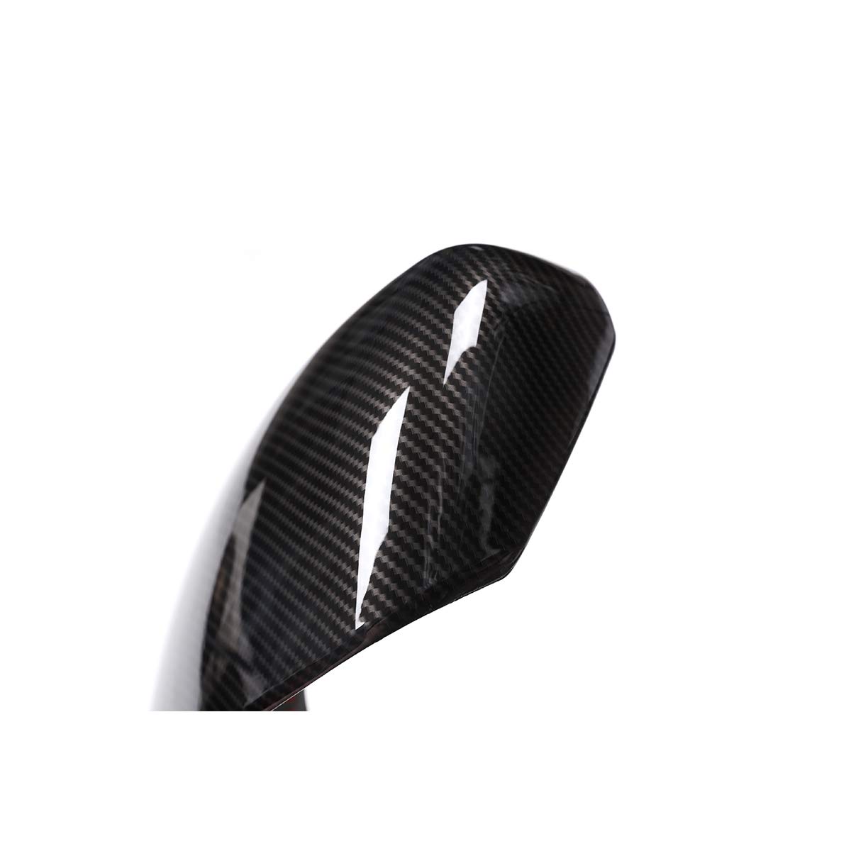 Carbon Fiber Style ABS Car Rearview Mirror Cover for Maserati Levante 2016-2018 - Side Wing Mirror Cap Replacement Parts - Enhances Style & Protection for Off-Road & City Driving