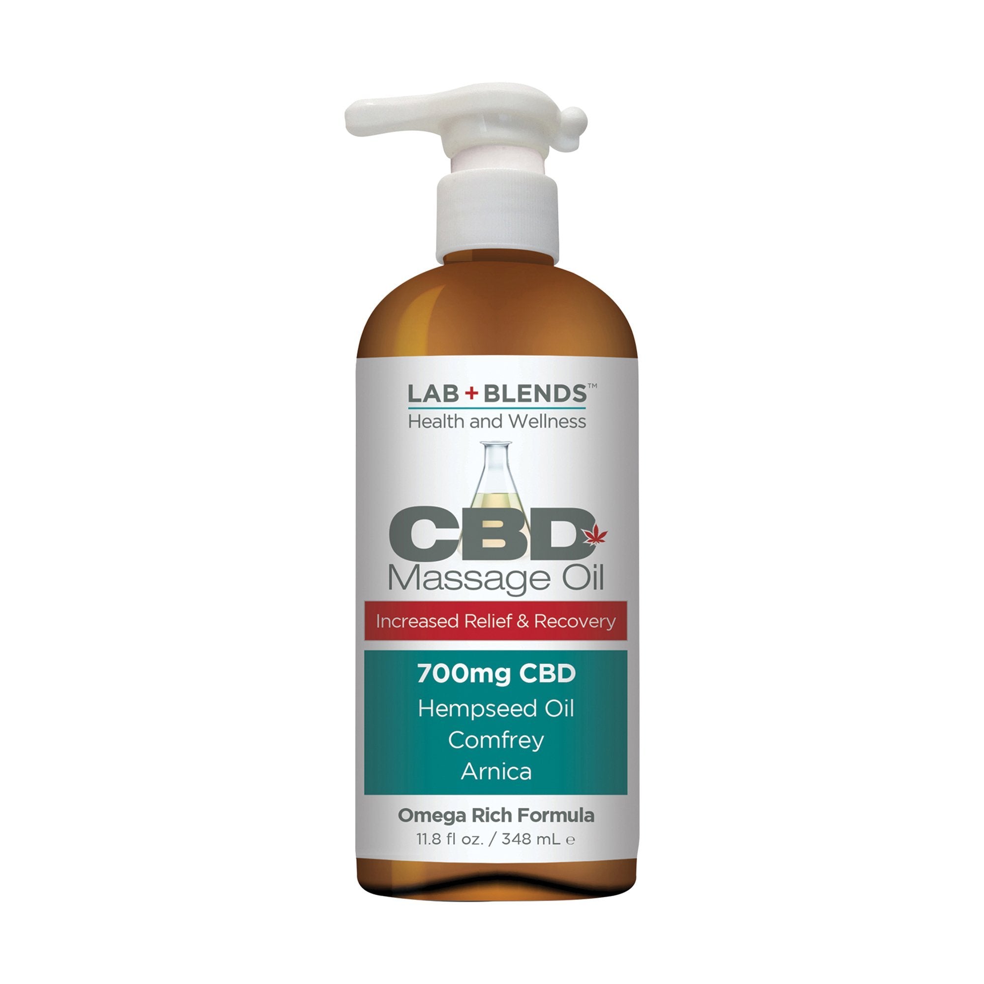 BIOTONE® Lab+Blends CBD Massage Oil 700mg - 11.8oz for Relaxation & Pain Relief - Perfect for Spa, Aromatherapy & Muscle Recovery