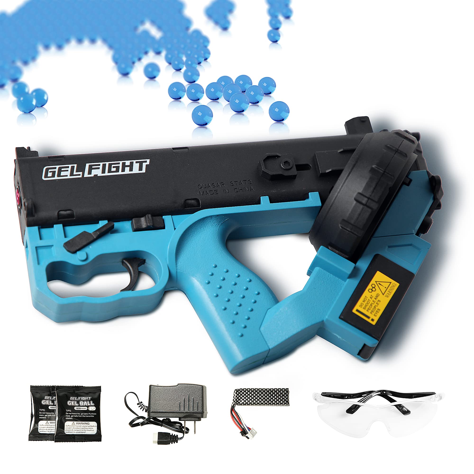 Electric Water Beads Blaster Gun - Automatic Splatter Shooting Toy for Outdoor Team Games, Adults & Kids Age 14+ - Perfect for Backyard Parties, Summer Fun and Group Activities