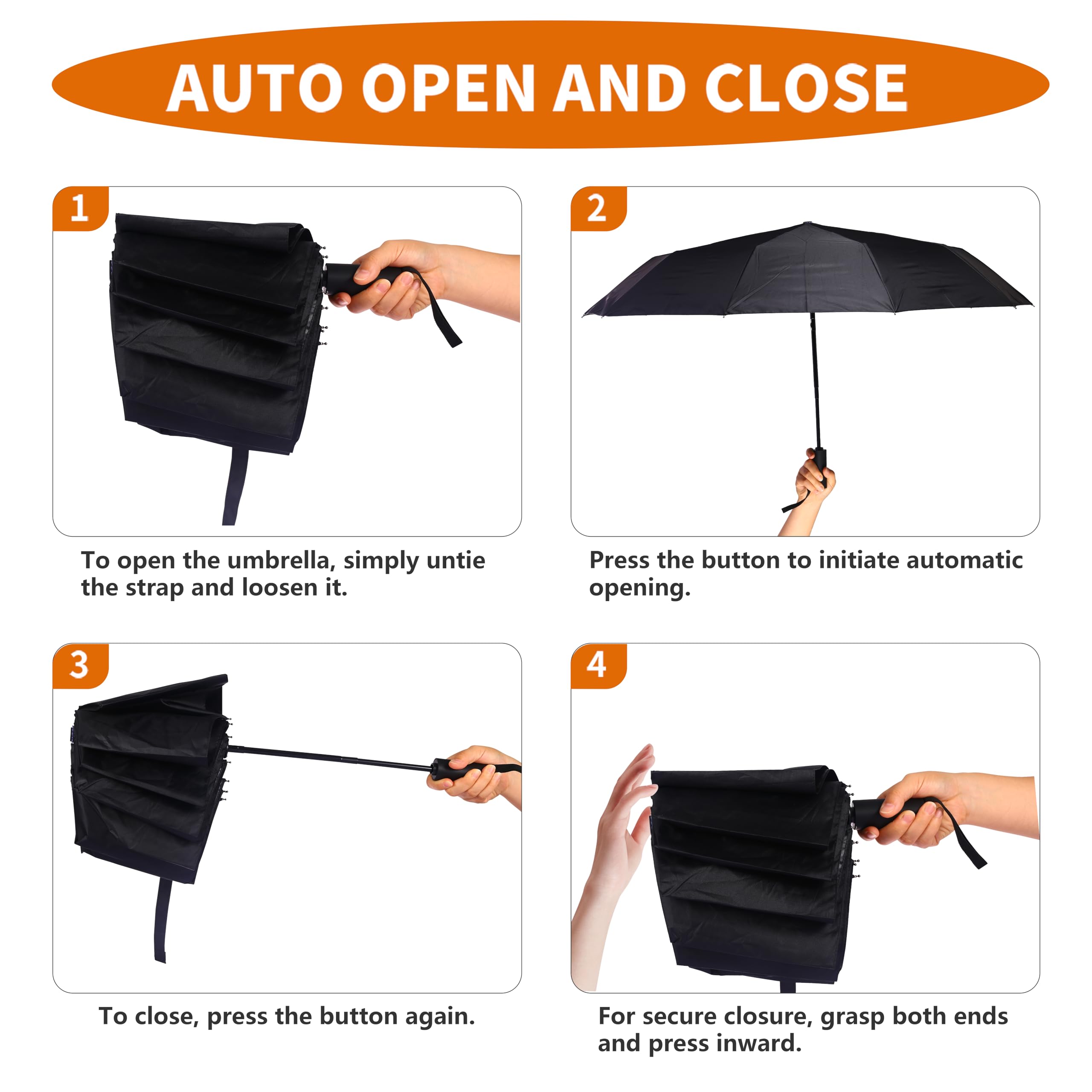 Compact Automatic Folding Umbrella - 46