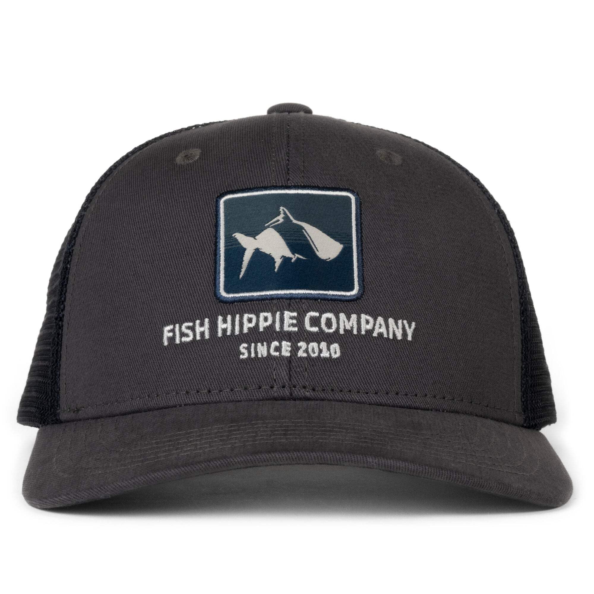 Fish Hippie Trucker Hat - Stylish & Comfortable Adjustable Mesh Cap for Men & Women - Perfect for Fishing, Outdoor Adventures & Casual Wear