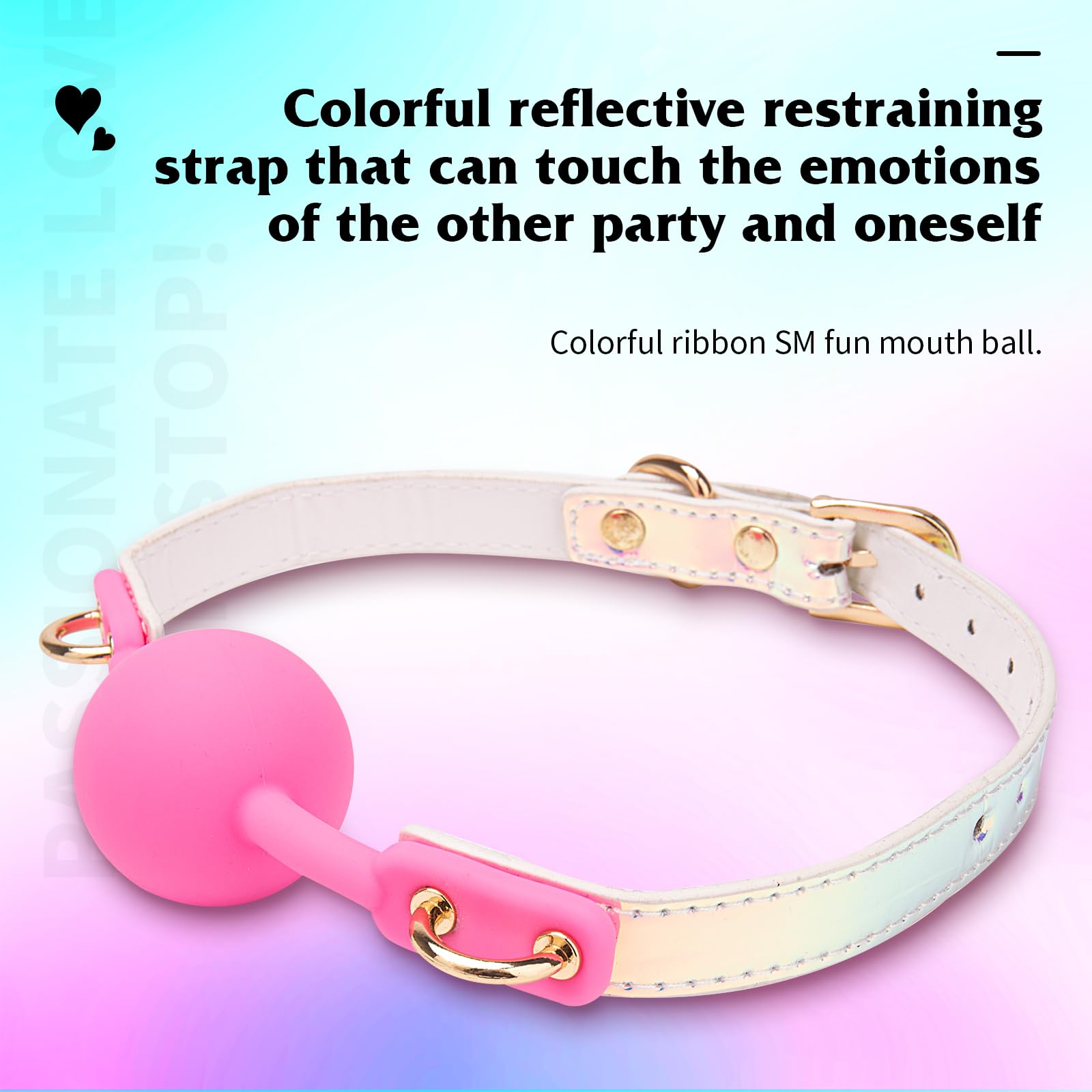 BDSM Erotic Mouth Plug - Adjustable Silicone Open Mouth Gag with Strap for Fetish & Bondage Play - Perfect for BDSM Lovers, Role Play, and Sensory Restraint Scenes