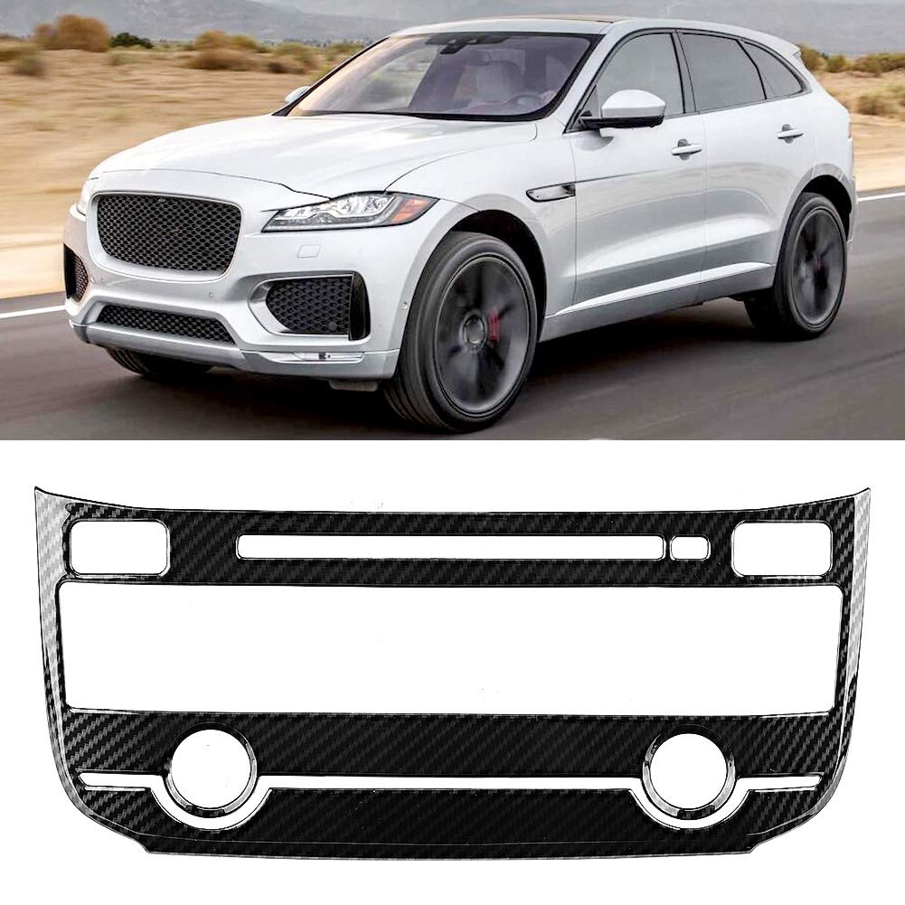 Carbon Fiber AC Center Frame Trim for Jaguar XE XF - Premium Car Interior Upgrade for Enhanced Style & Comfort