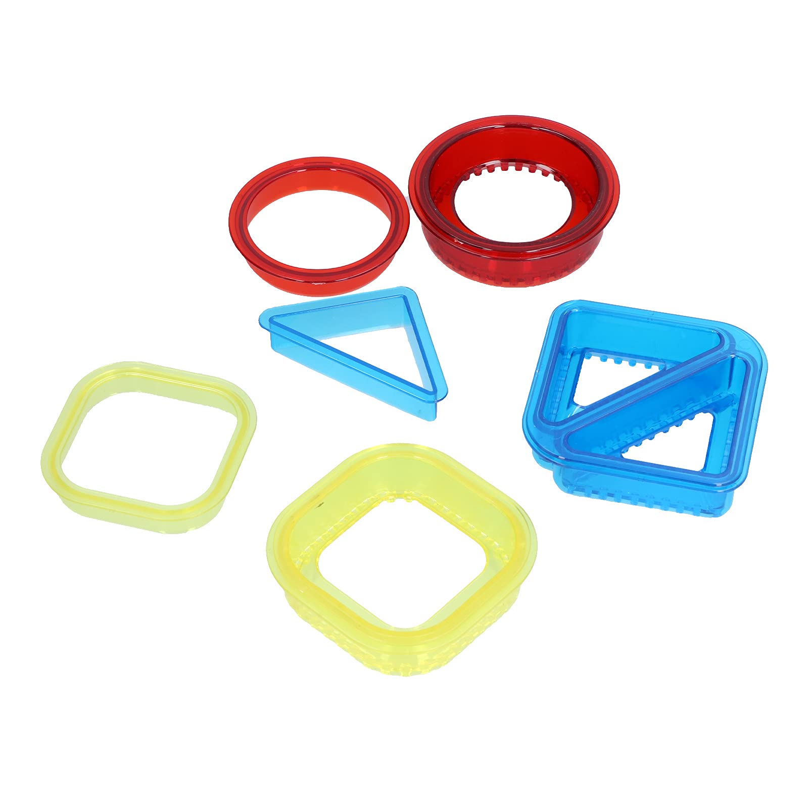 3Pcs Sandwich Cutter and Sealer Set - Round, Square & Triangle Shapes - Cookie & Pancake Maker for Kids Lunch Box - Perfect for Bento, School Snacks and Party Food Decorations