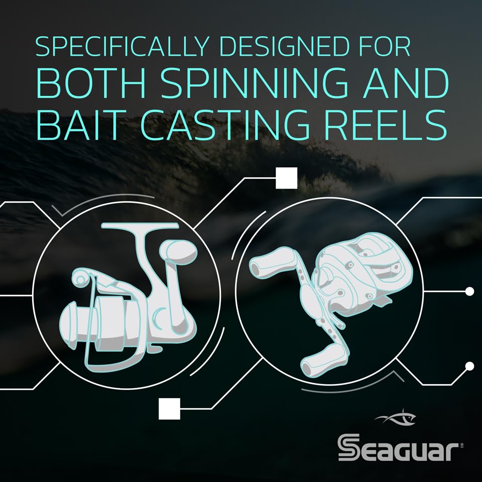 Seaguar Tatsu 100% Fluorocarbon Fishing Line - Clear, Strong & Abrasion Resistant for Casting & Live Bait - Multiple Sizes (Ideal for Freshwater & Saltwater Fishing, Bass, Trout & More)