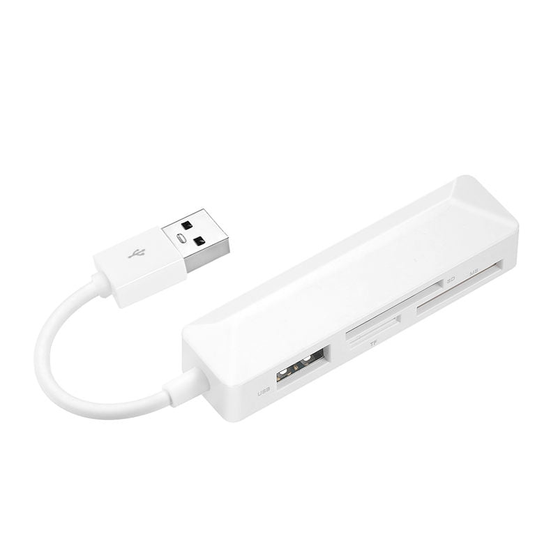 High-Speed CF/SD/TF/MS Memory Card Reader - Compatible with DSLR Cameras, Laptops & PCs - Perfect for Photographers & Tech Enthusiasts