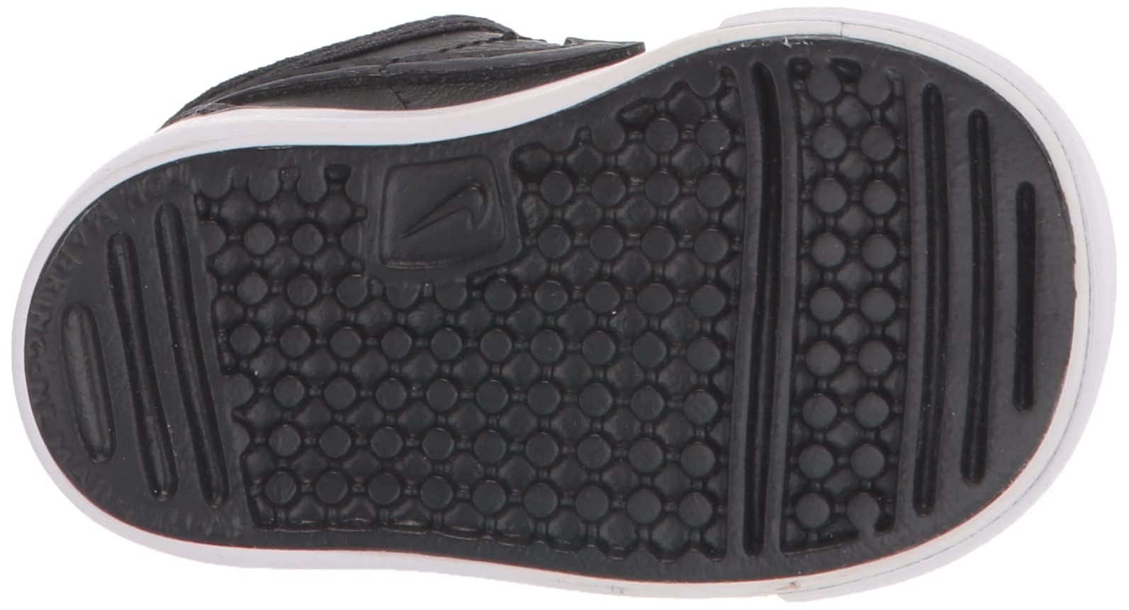 Nike Capri 3 Leather (TDV) 579949 014 Black/Black-White Baby Shoes - Comfortable & Stylish First Walkers for Infants - Perfect for Everyday Wear, Playtime & Special Occasions