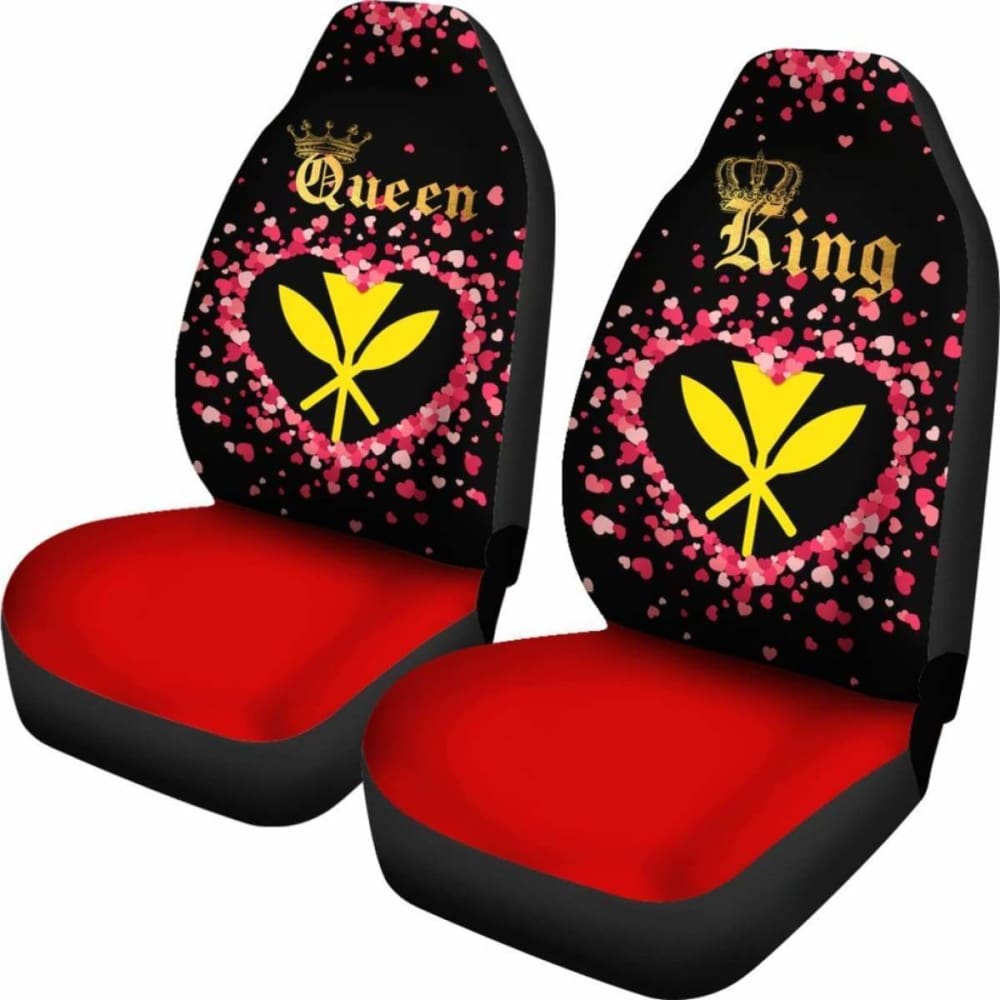Premium Hawaiian Kanaka Maoli Car Seat Covers - Universal Fit for Couple, King & Queen Size Vehicles - Durable & Stylish Protection for Cars, Trucks & SUVs - Perfect for Road Trips, Daily Commutes & Beach Adventures