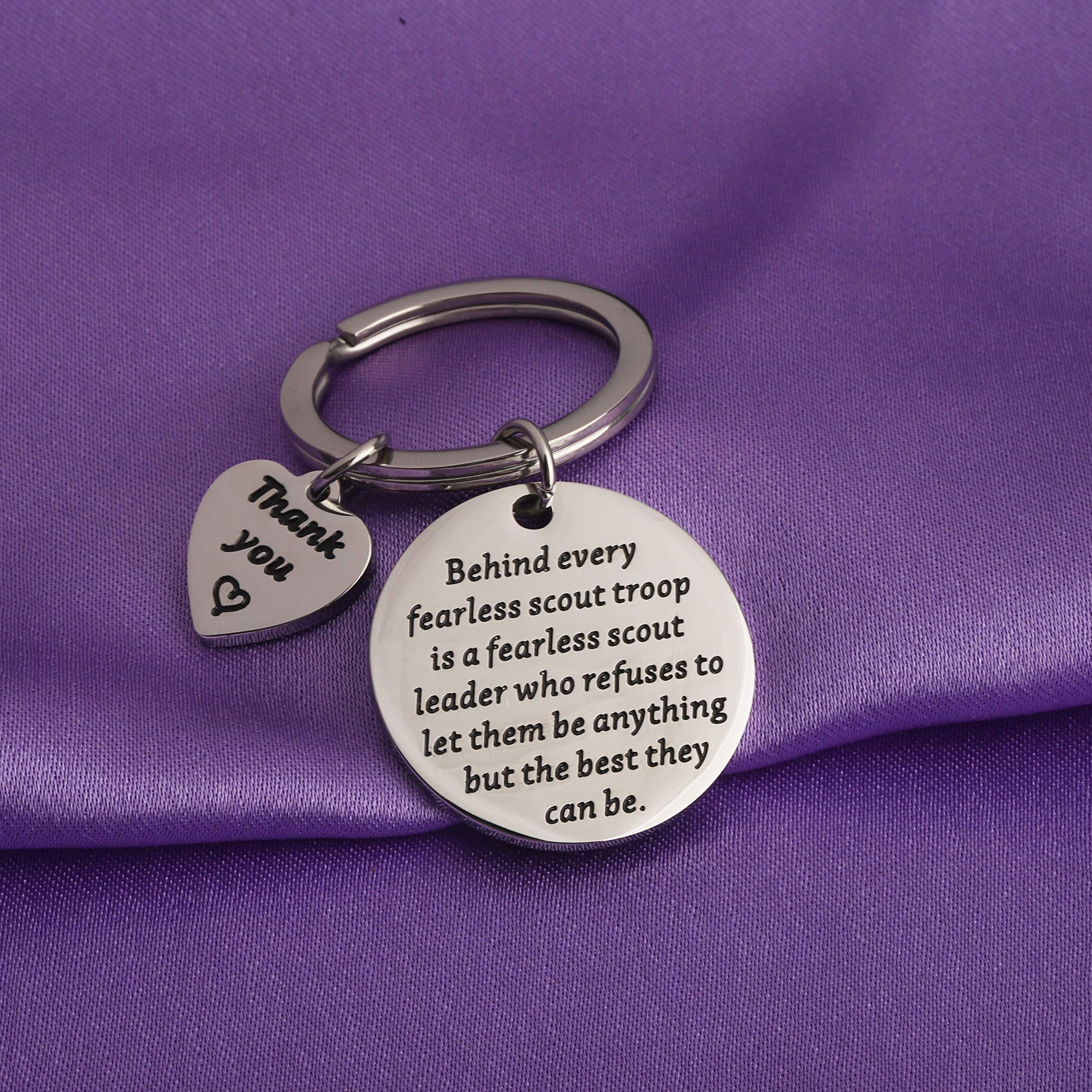 BAUNA Leader Gifts - Premium Troop Leader Keychain for Scout Masters, Thank You Gifts for Teachers & Mentors - Perfect for Appreciation Events, Retirement Gifts & Volunteer Recognition