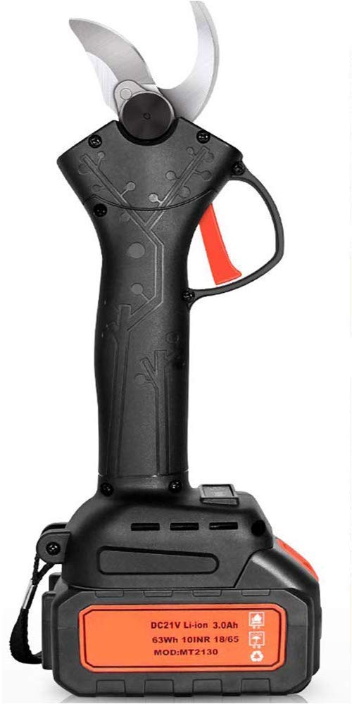 Rechargeable Battery-Powered Electric Pruning Shears - 30mm Cutting Diameter for Gardening, Landscaping & Tree Trimming | Cordless Garden Scissors for Easy Branch Cutting & Plant Maintenance