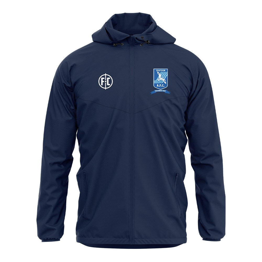 Seatoun AFC Club Shower Jacket - Waterproof Windbreaker for Soccer Fans - Perfect for Post-Game, Outdoor Activities & Rainy Days