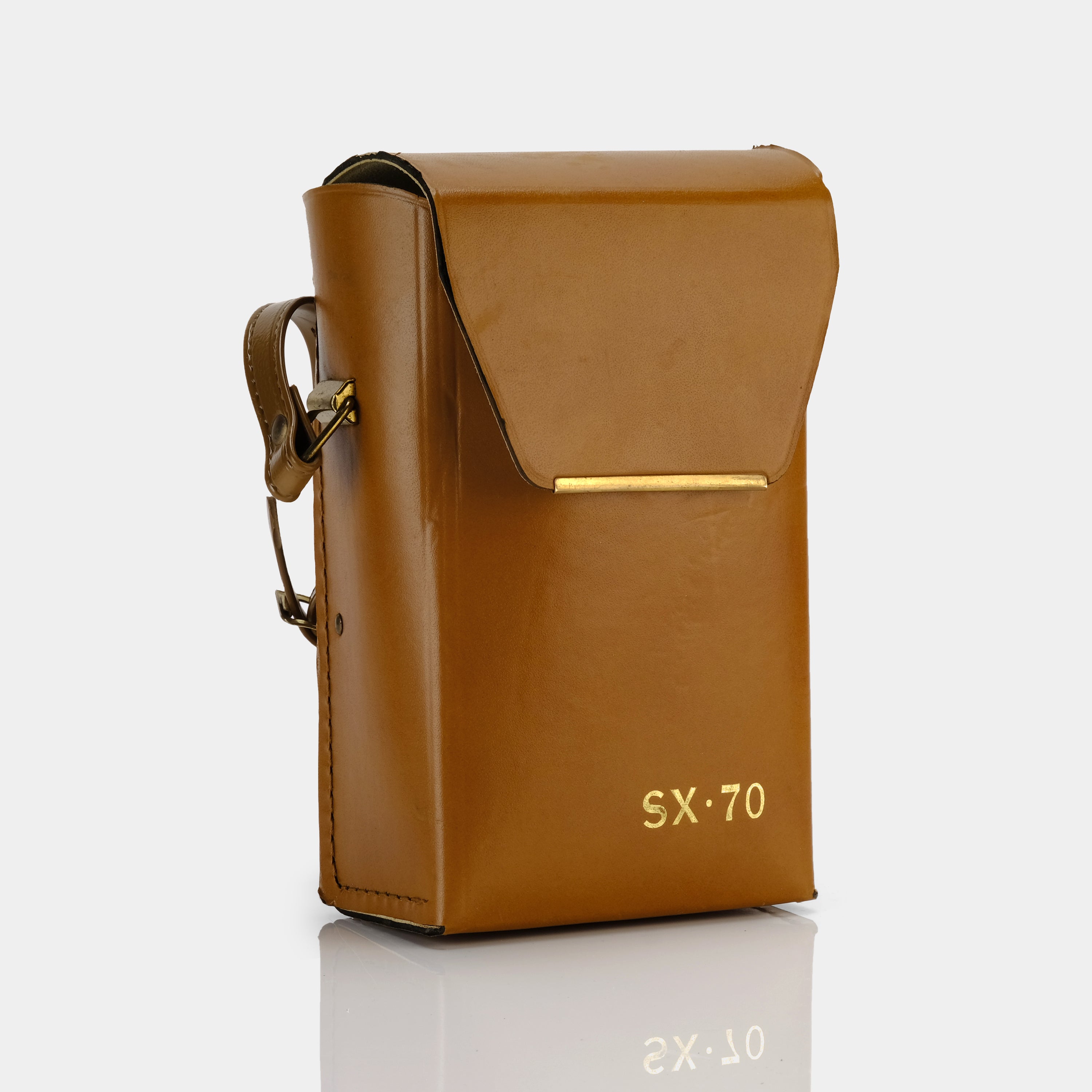 Vintage Brown Leather Camera Case for Polaroid SX-70 - Durable Protective Cover for Instant Film Photography, Travel & Collectors