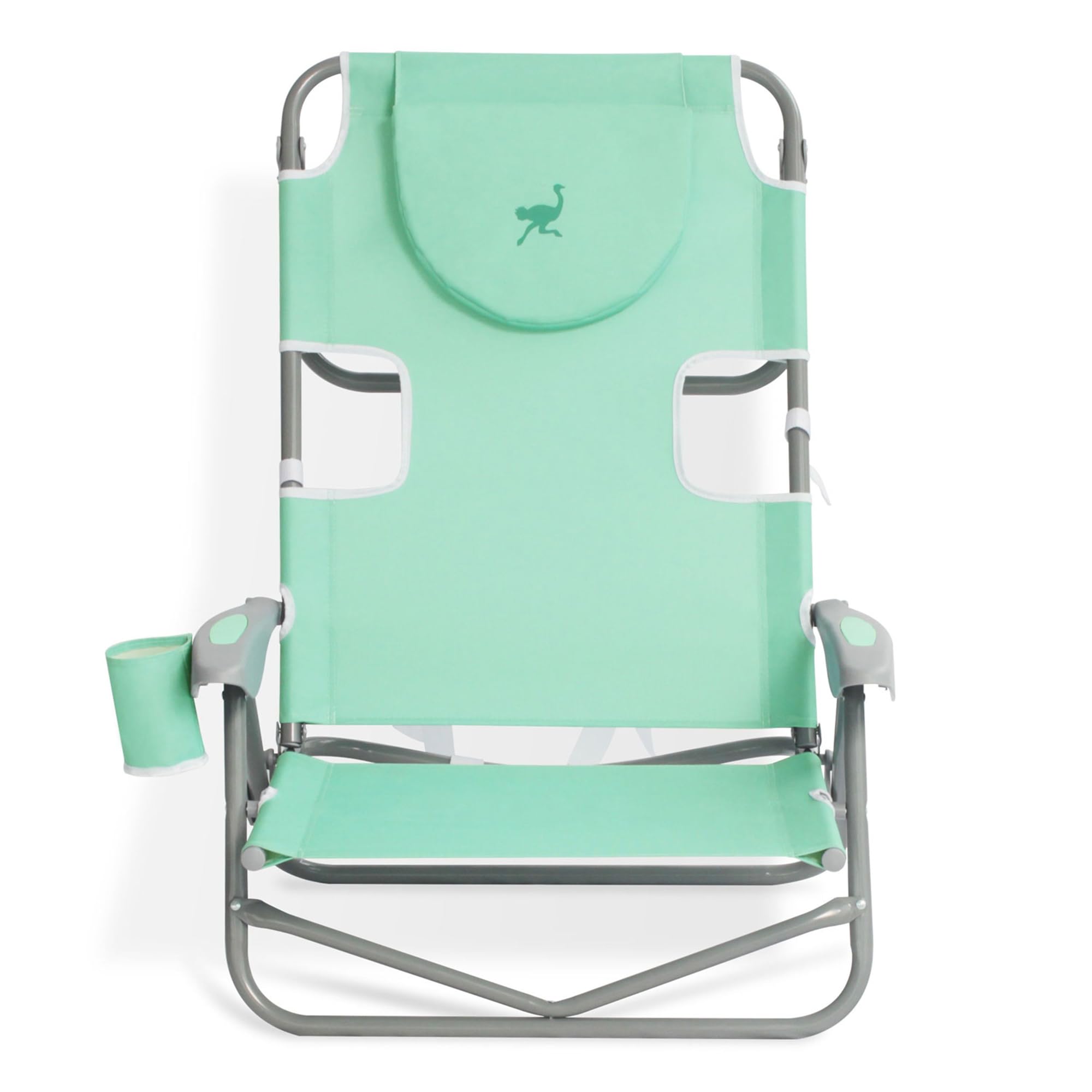 Lightweight Portable Folding Camping Chair with Backpack Straps & Cup Holder - 5-Position Reclining for Outdoor Relaxing, Picnics, Beach & Travel (4-Pack, Teal) - Perfect for Camping, Backyard, Concerts & Tailgating
