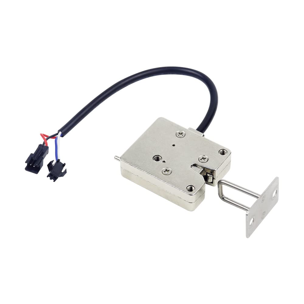 12V DC Electric Rotary Latch - Zinc Alloy Electromagnetic Cabinet Lock with Mini Bolt for Control Panel & Drawer Security | Perfect for Server Racks, Medical Equipment & Industrial Cabinets