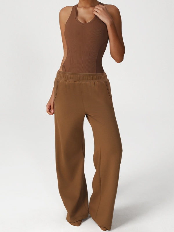 ZASUWA Women's V-Neck Cross Back Bodysuit - Sexy Lingerie for Date Night & Special Occasions