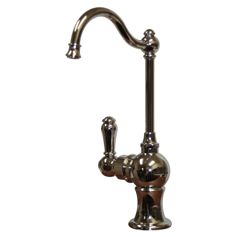 Whitehaus WHFH3-H4131-POCH Instant Hot Water Dispenser with Traditional Spout - Polished Chrome Finish for Kitchen, Office & Tea/Coffee Brewing