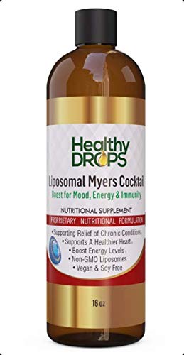 Liposomal Myers Cocktail Supplement (32 oz) - Immune Support & Energy Booster for Daily Wellness, Detox & Vitality - Perfect for Home Use, Travel & Active Lifestyles