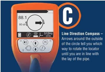 General Pipe Cleaners Gen Eye Hot Spot Pipe Locator - Professional Plumbing Tool for Detecting Underground Pipes & Utilities - Ideal for Home Repairs, Construction Sites & DIY Projects