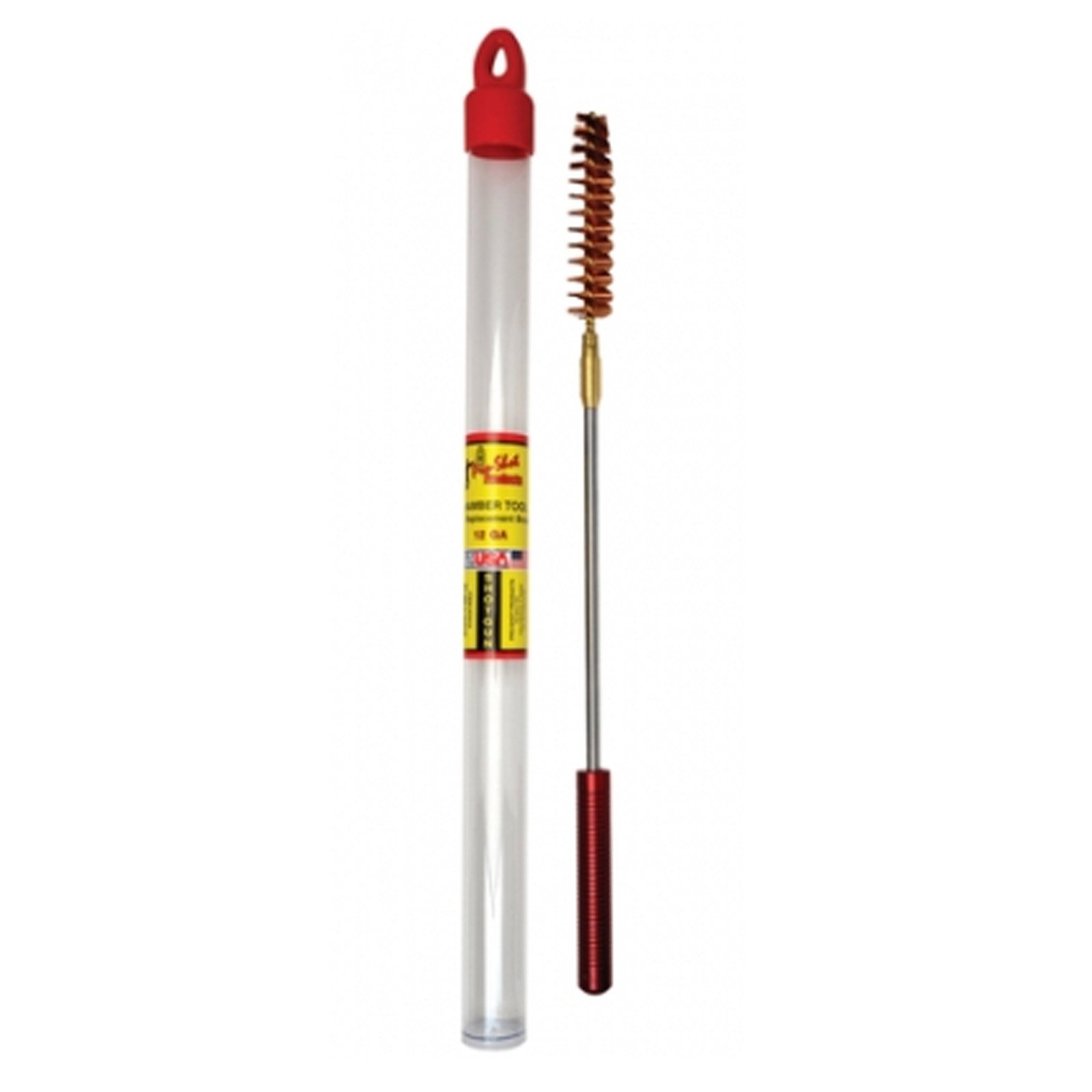 Pro Shot 12 Gauge Chamber Cleaning Brush with Ergonomic Handle - Gun Maintenance Tool for Shotguns, Pistols & Firearms - Perfect for Range Cleaning & Home Gun Care