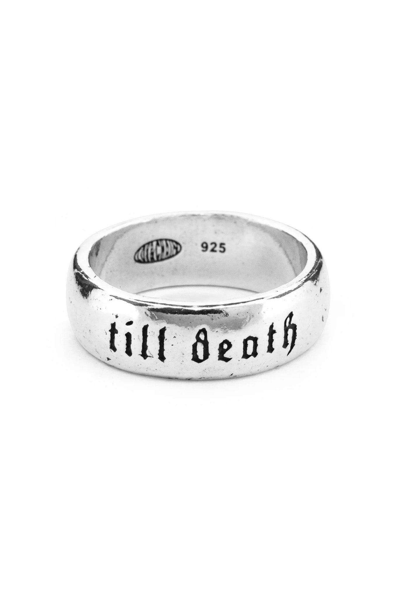 Till Death Ring XL - Gothic Skull Jewelry for Men & Women - Perfect for Halloween, Punk Fashion, and Gothic Weddings