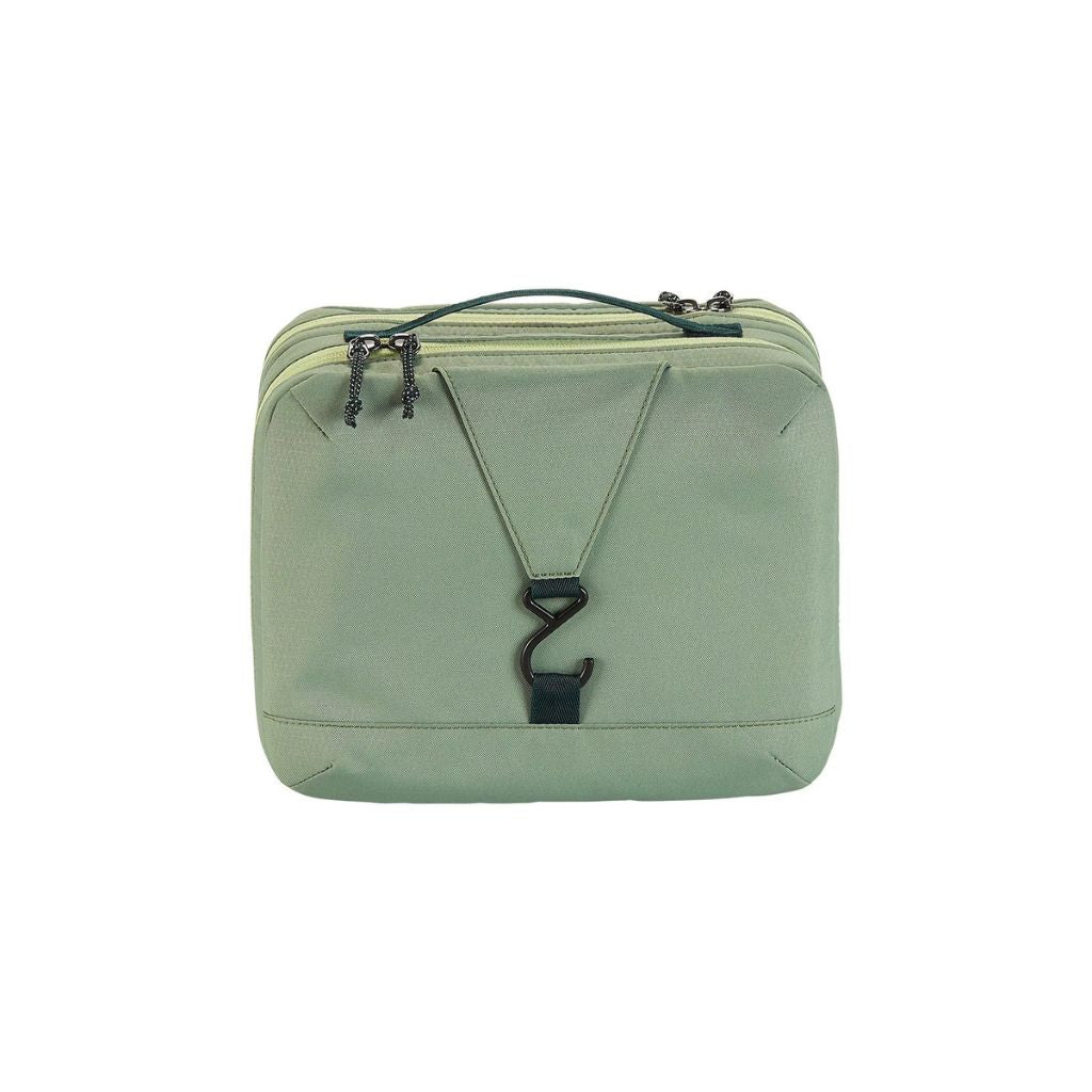 Eagle Creek PACK IT™ REVEAL Tri-Fold Toiletry Kit - Mossy Green | Water-Resistant Travel Organizer for Toiletries & Cosmetics | Perfect for Camping, Business Trips & Vacations
