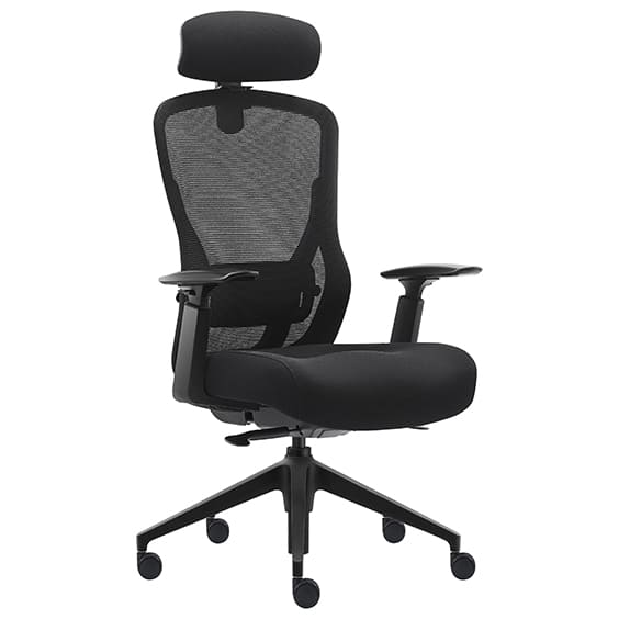MITZ EXECUTIVE MESH BACK CHAIR - Ergonomic Office Chair with Adjustable Height and Lumbar Support - Perfect for Home Office, Gaming, and Conference Rooms
