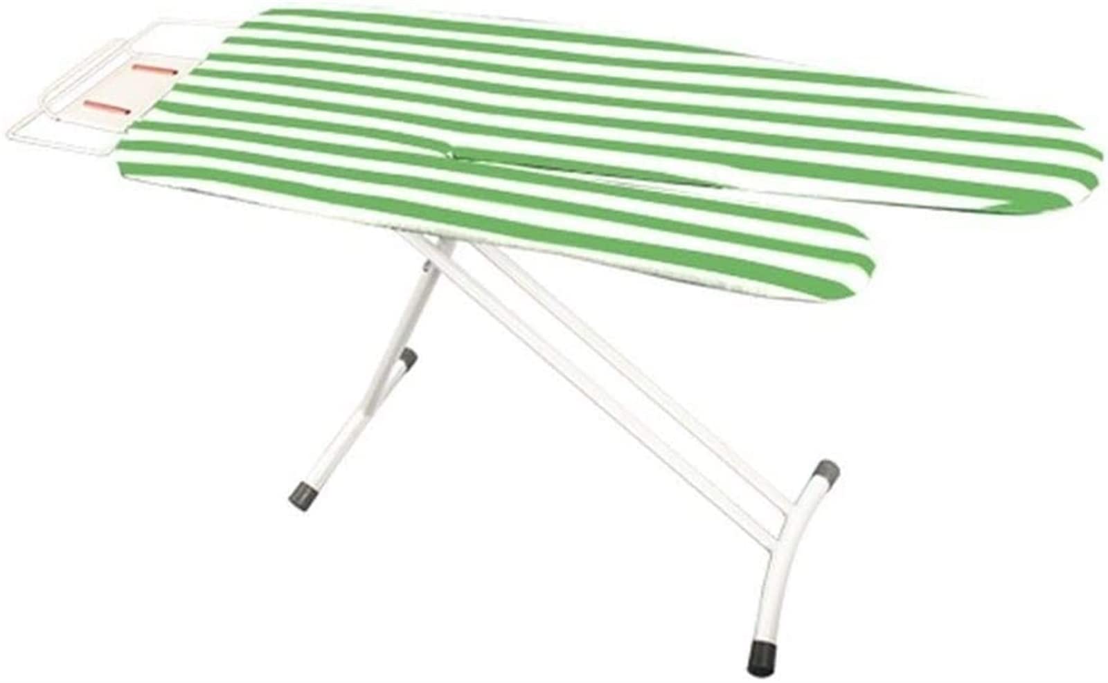 Multifunctional Ironing Board for Pants & Sleeves - Finger Shape Metal Ironing Table with Adjustable Height (142x38x82cm) | Green/White | Perfect for Home, Laundry Room & Travel Use