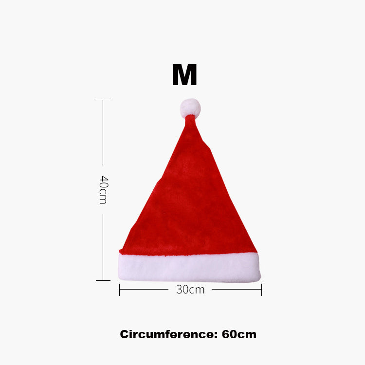 Festive Santa Hat for Kids & Adults - Christmas Holiday Party Costume Accessory for Family Gatherings, Xmas Photos & Holiday Events