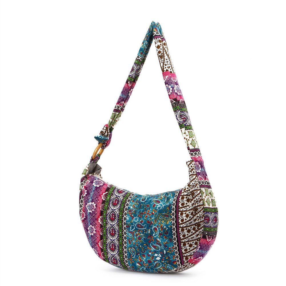 KARRESLY Women's Crossbody Bag - Adjustable Strap Ethnic Style Shoulder Purse for Everyday Use, Travel & Shopping