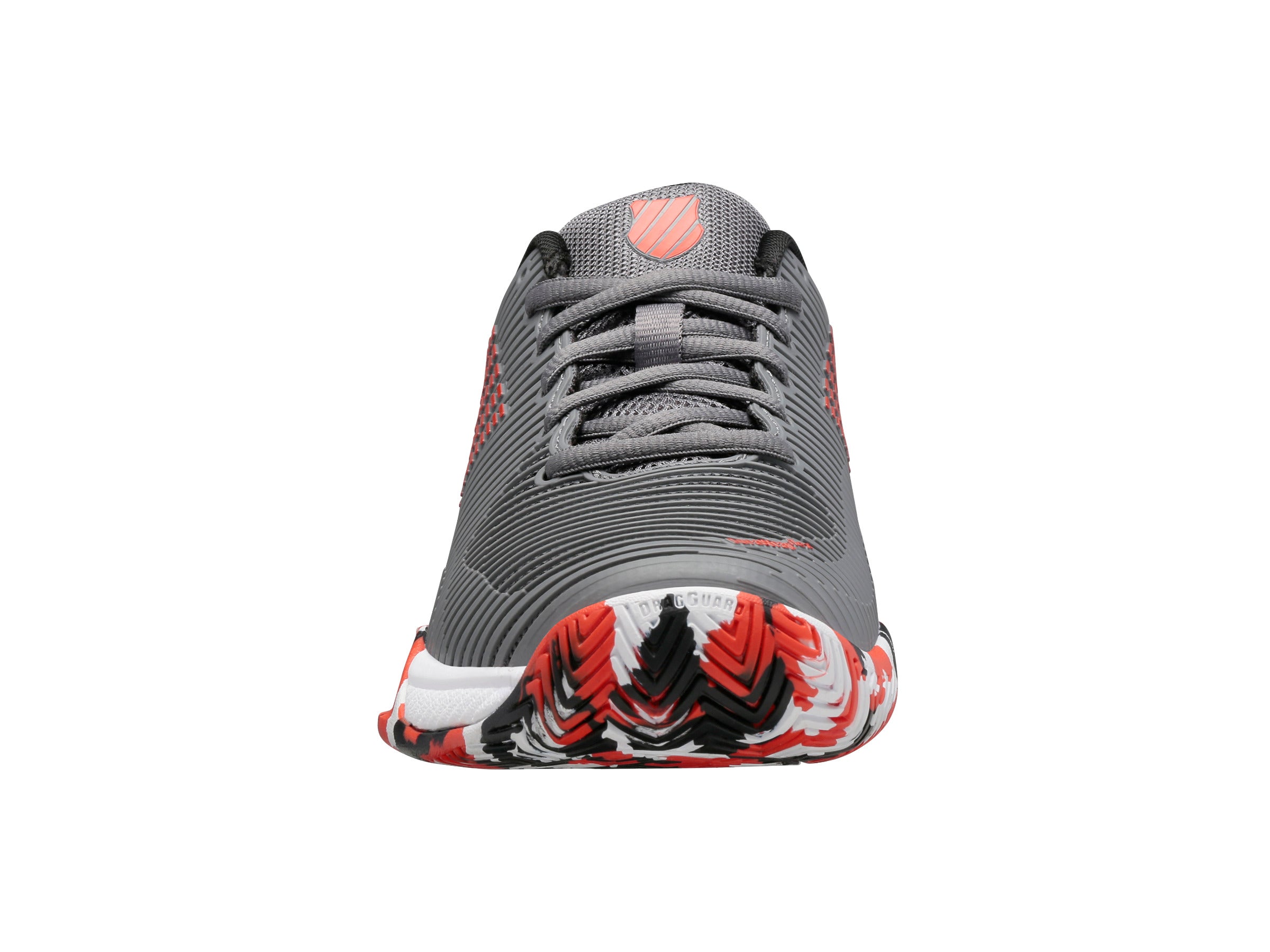 Hypercourt Express 2 Basketball Shoes for Men - Steel Gray/Jet Black/Spicy Orange | High-Performance Court Sneakers for Indoor & Outdoor Play | Perfect for Basketball Training, Casual Wear & Street Style
