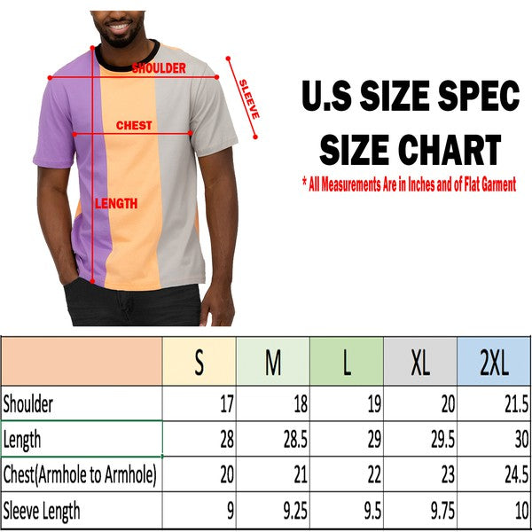 Weiv Vertical Color Block T-Shirt for Men & Women - Stylish Casual Tee for Everyday Wear, Street Fashion, and Outfits