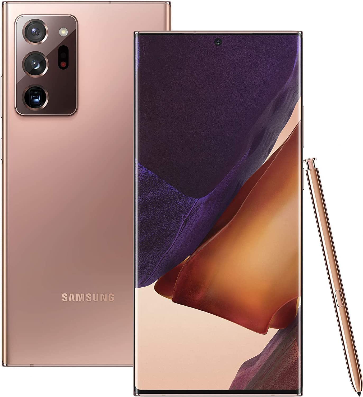 Samsung Galaxy Note 20 Ultra 5G Unlocked Smartphone - 128GB Storage, Mystic Bronze & Gold Colors - Renewed Premium Phone for Business, Gaming & Productivity