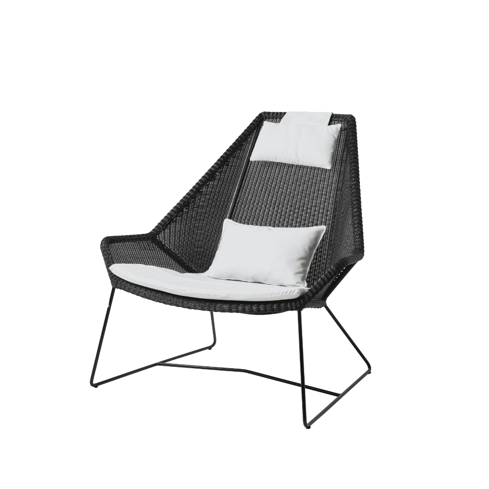 Breeze Highback Outdoor Chair - Comfortable Patio Lounge Chair for Backyard, Poolside, and Garden Relaxation