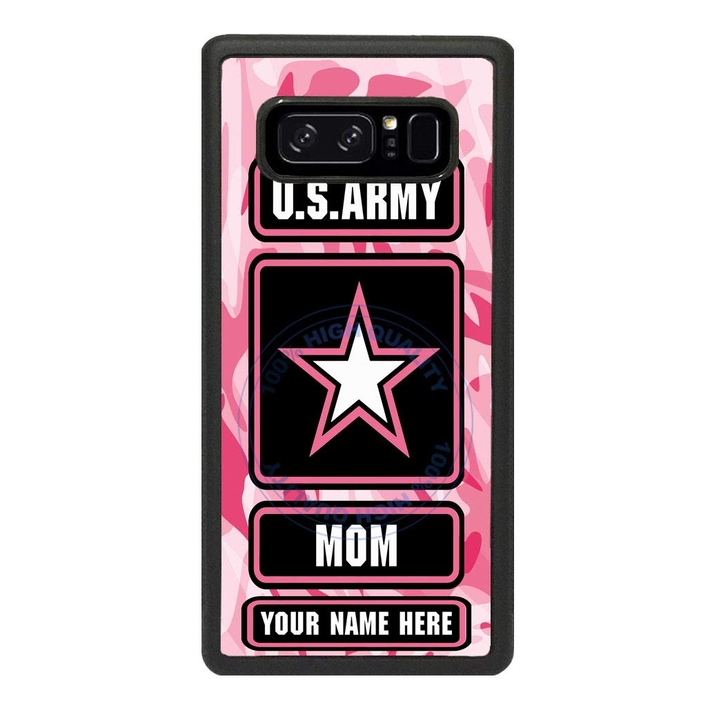 Custom Personalized Army Mom Rubber Phone Case for Samsung Galaxy S10e - Durable Protective Cover for Military Families, Perfect Gift for Army Moms & Military Supporters
